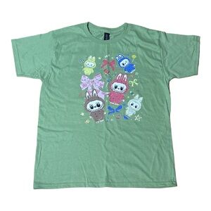 Green Graphic Labubu T-Shirt